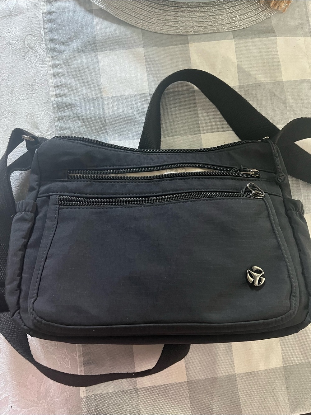 Everyday Black Messenger Crossbody Bag for Women